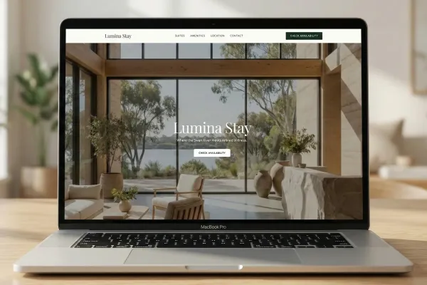 Website project for Lumina Stay