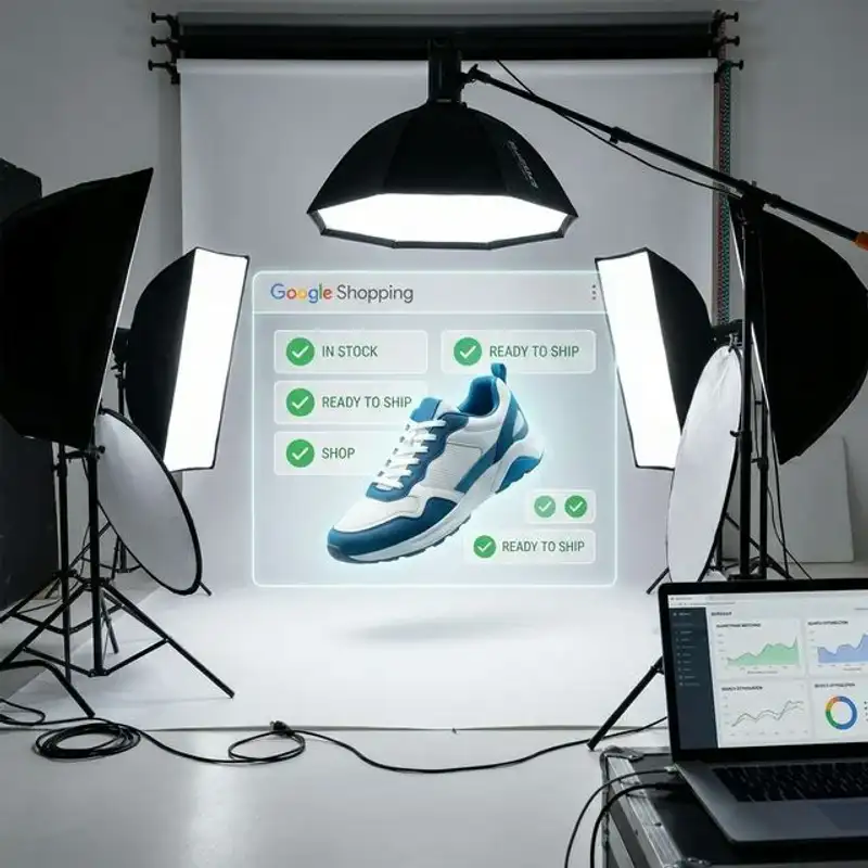 Marketplace product photography planning board for Amazon and Google Shopping listings