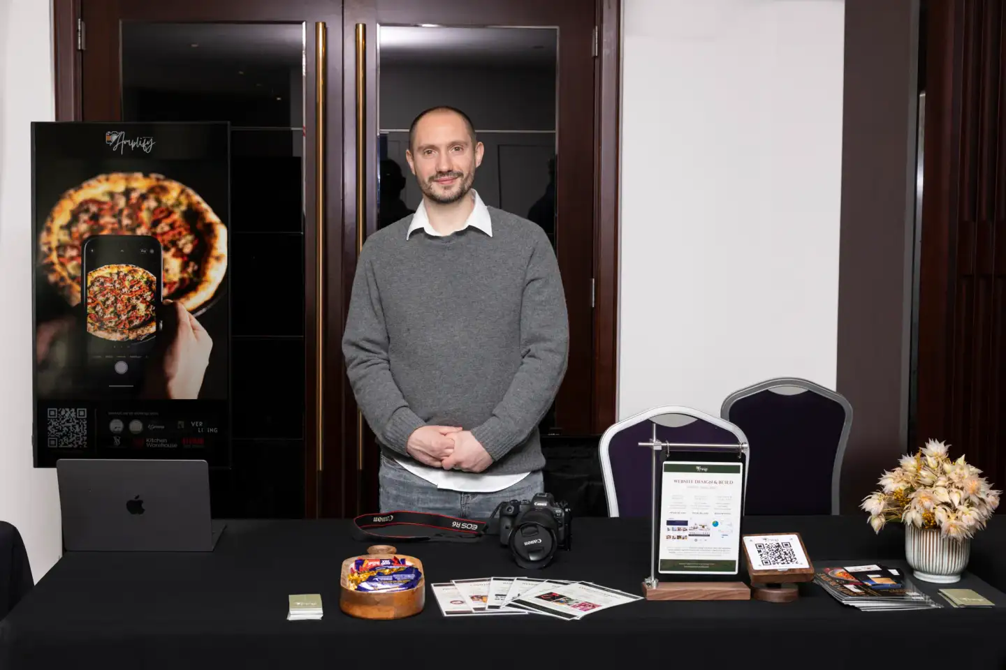 Amplify Creative Lab exhibitor stand at a Perth marketing summit