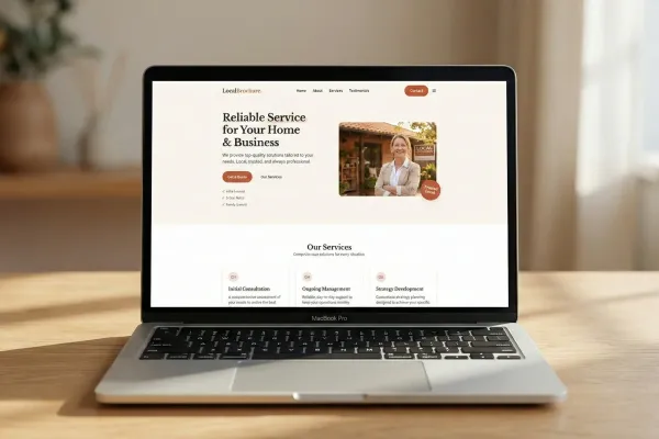 Website design for Local Business Brochure