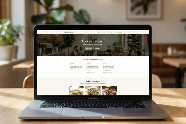 Website project for The Olive Branch