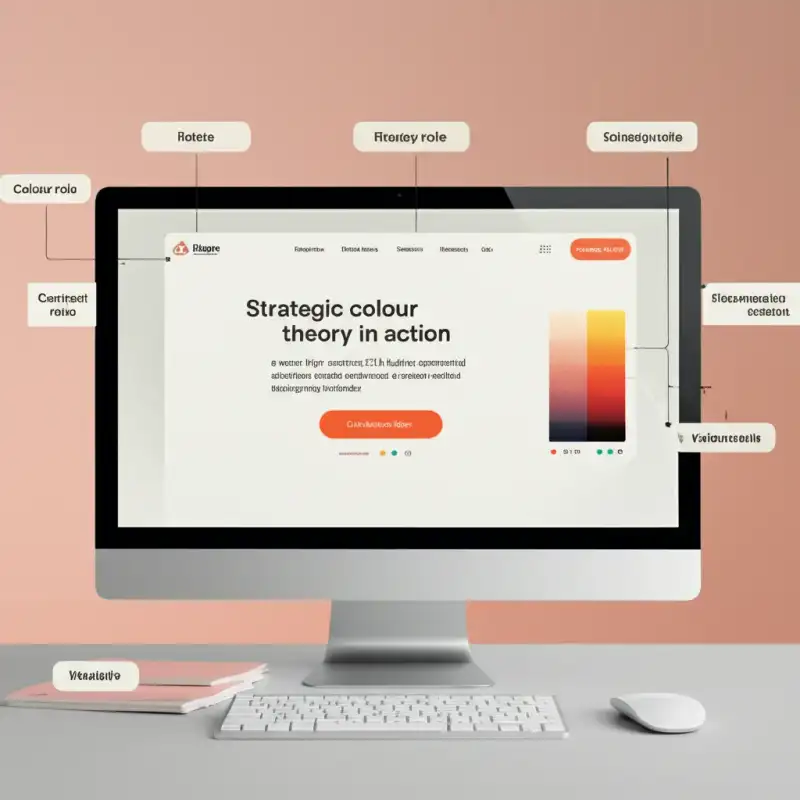 Color strategy example for conversion-focused landing page elements