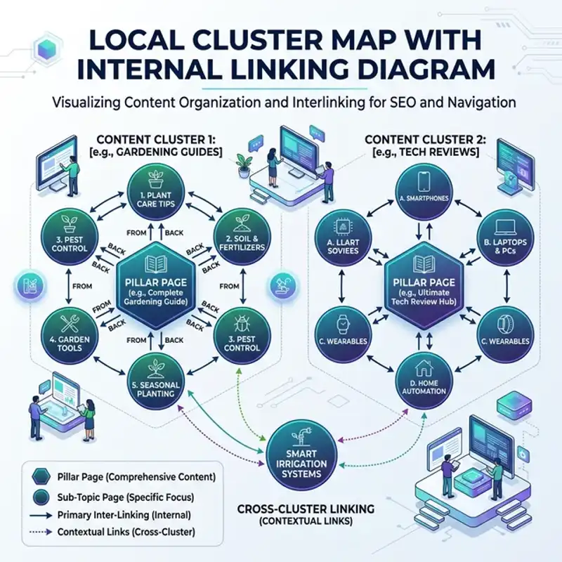 Suburb-level content writing cluster plan for Rockingham service businesses