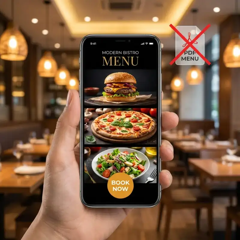 Mobile UX optimisation session for a lead-generation website on smartphone