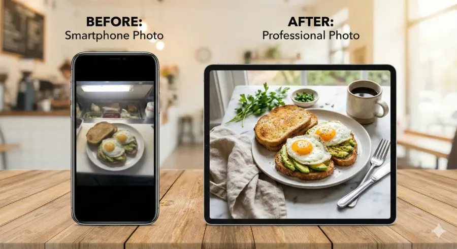 Before & After: How Professional Food Photography Transformed a Perth Café