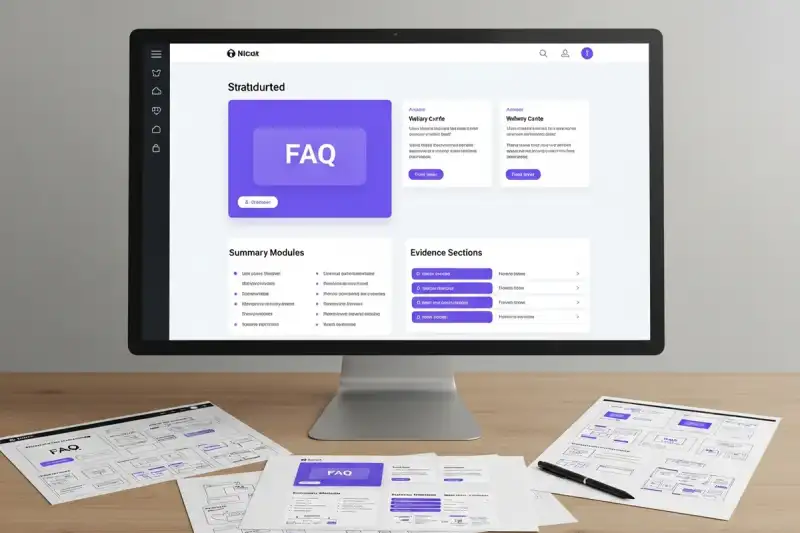 Website content structure built for AI-answer retrieval and clarity