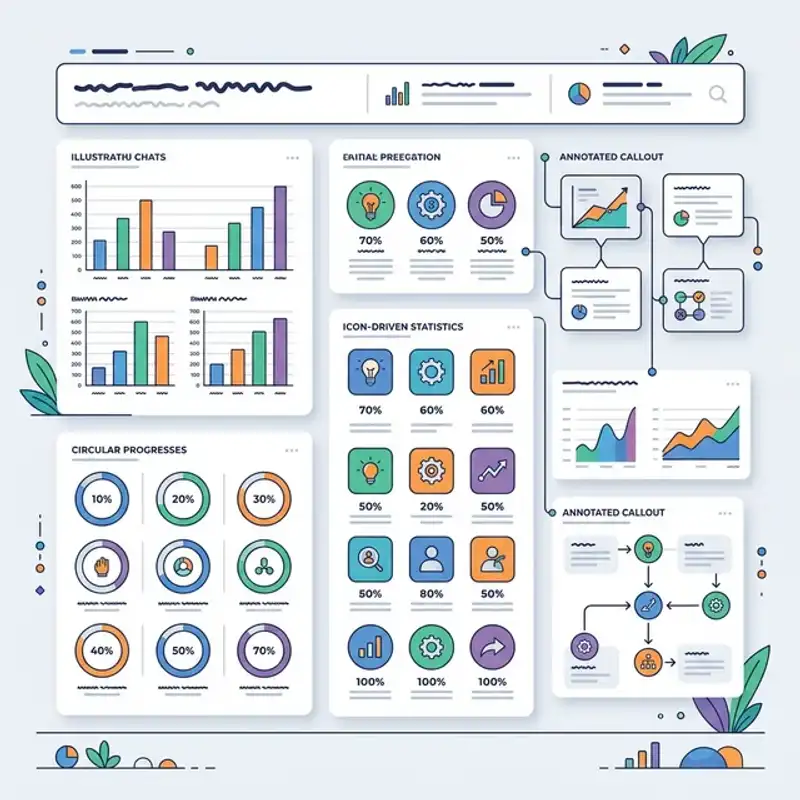 Data visualization graphic turning complex information into clear insights