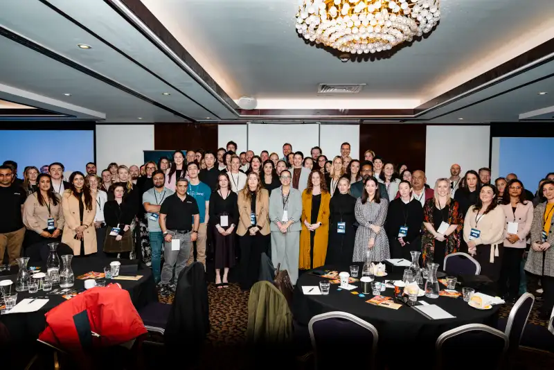 Group photo of more than 200 delegates at the Intrigue MADVERSE marketing summit at Pagoda Resort and Spa in Perth