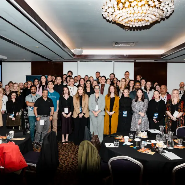 Conference delegate group photograph in Perth