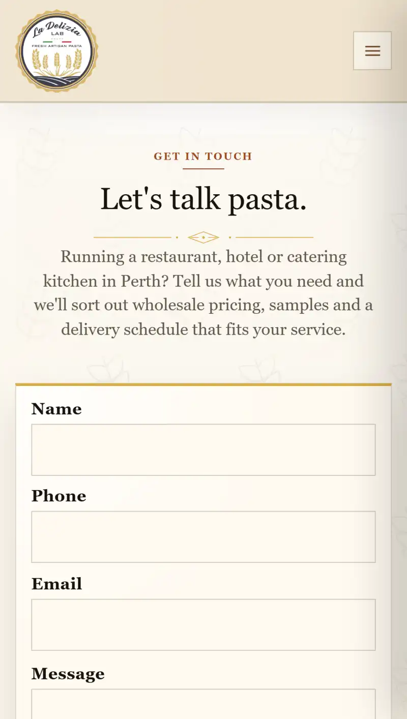 Real website screenshot from an Amplify Creative Lab case study.