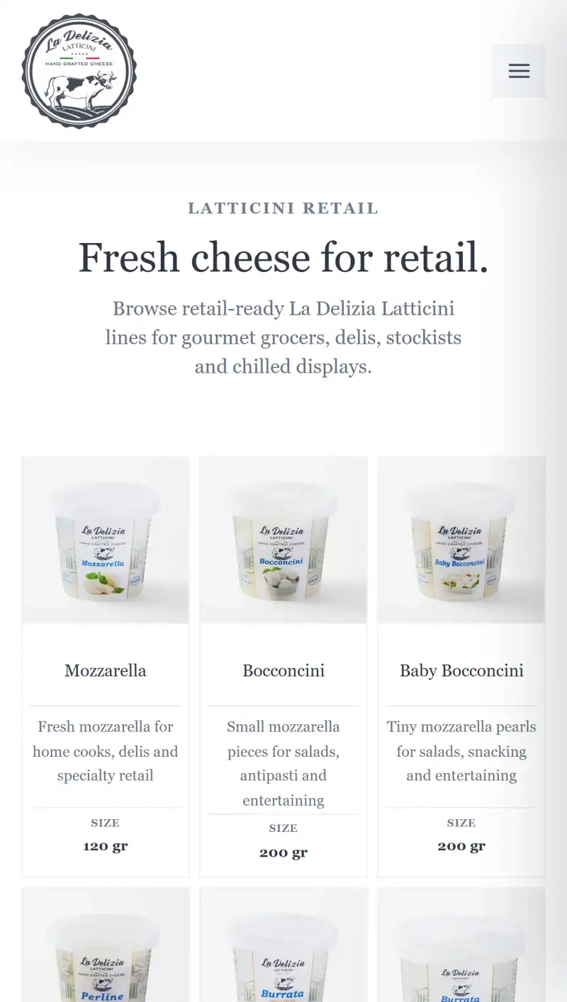 Real website screenshot from an Amplify Creative Lab case study.