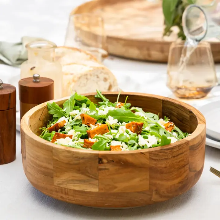 Homewares lifestyle product shot with natural in-use dining context