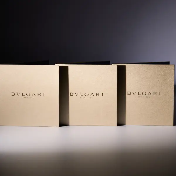 Premium gift boxes arranged for controlled studio packaging photography.