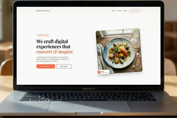 Website design for Studio Showcase