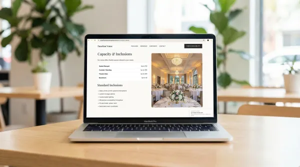 Website design for The Grand Function