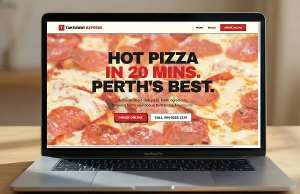 Website design for Takeaway Express