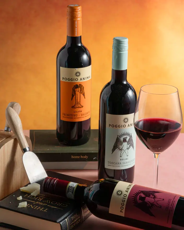Wine range photographed for ecommerce, retail and commercial brand use.