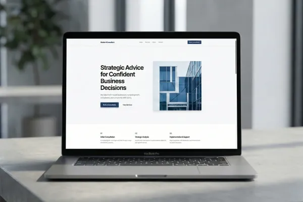 Website project for Modern Consultant