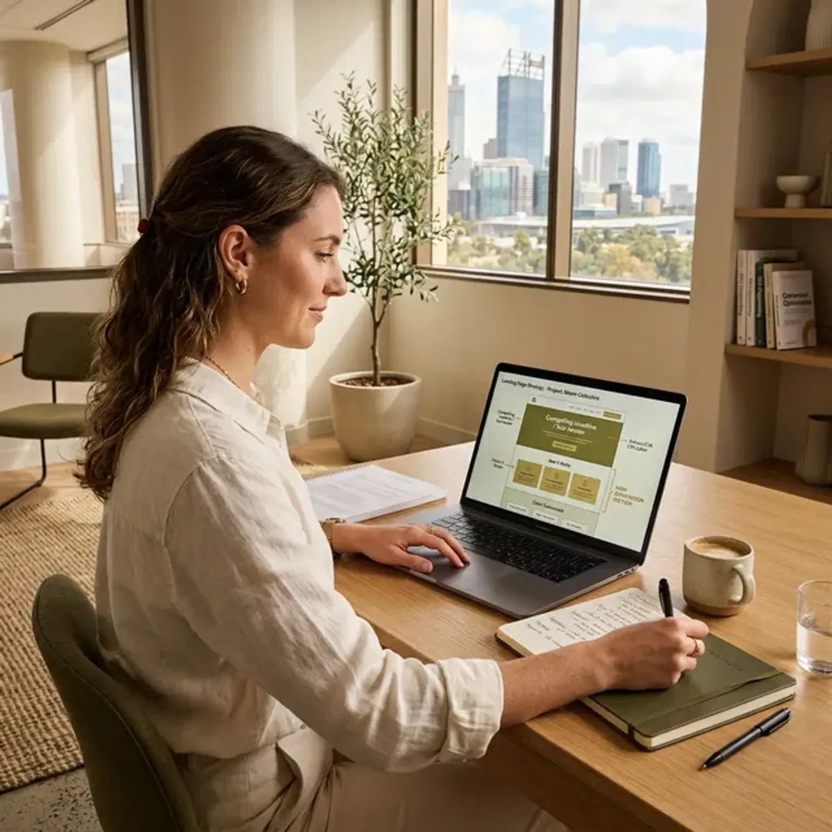 SEO copywriting planning session in Perth