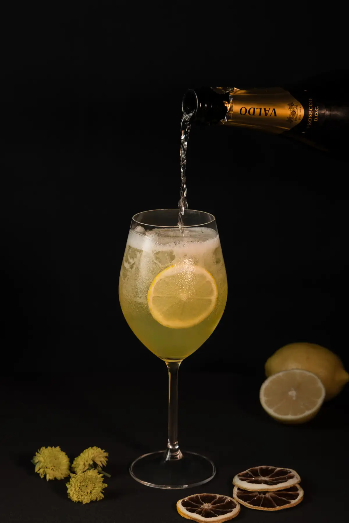 A sparkling pour photographed for beverage photography in Perth.