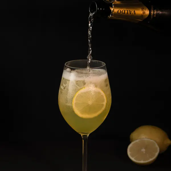A sparkling pour photographed for beverage photography in Perth.