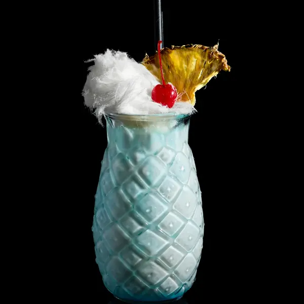 A tropical cocktail photographed for beverage photography in Perth.