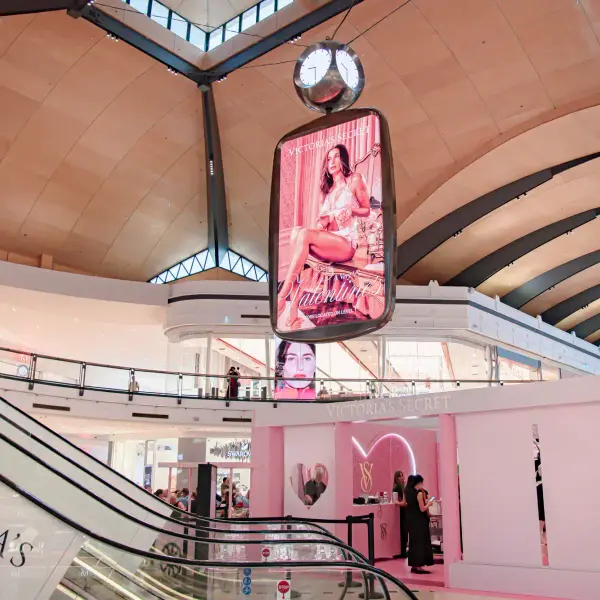 Branded retail activation photographed at Karrinyup Shopping Centre.